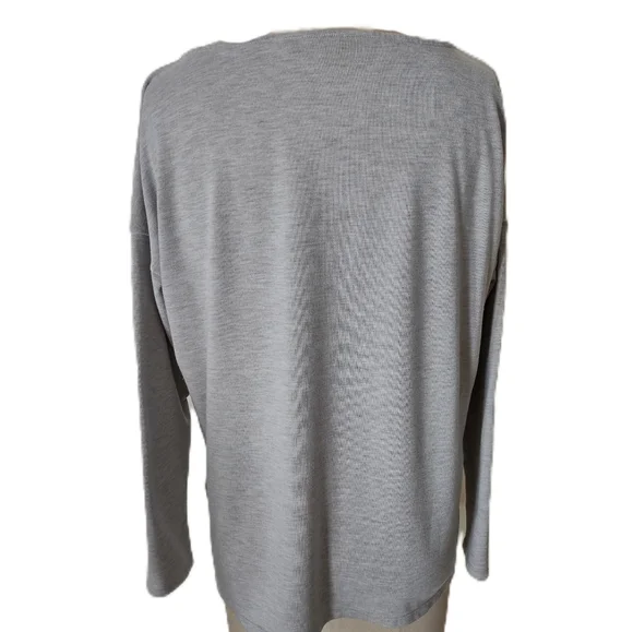 Ralph Lauren Women's Heather Gray Long Sleeve Tee - Picture 3 of 6